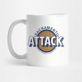 Defunct Sacramento Attack Arena Football 1992 Mug